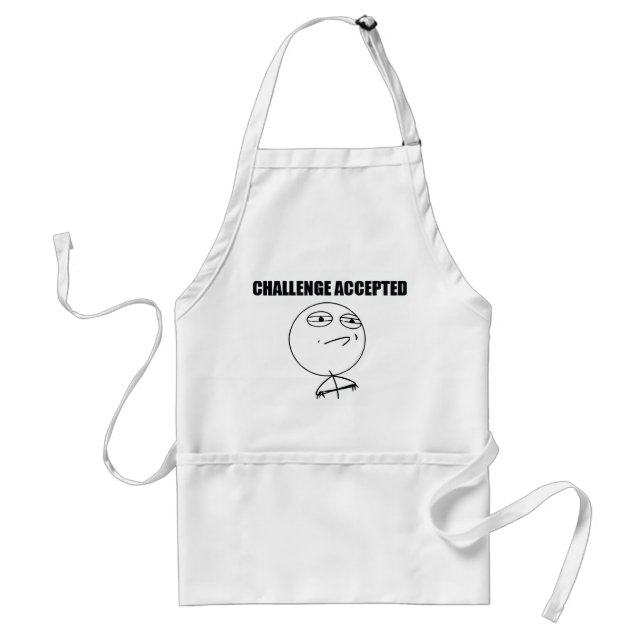Challenge Accepted Standard Apron (Front)