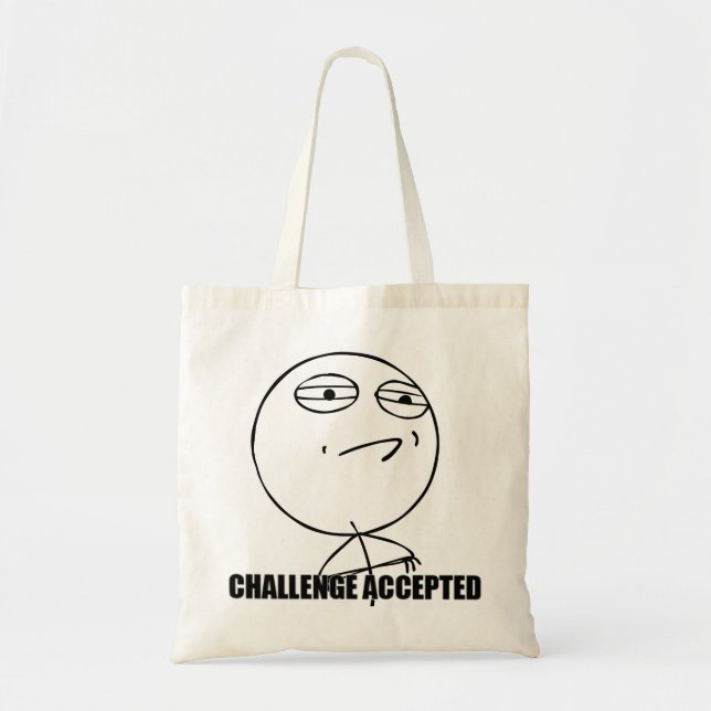 Challenge Accepted Tote Bag (Front)