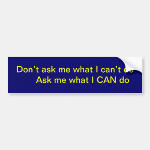 Challenge Bumper Sticker
