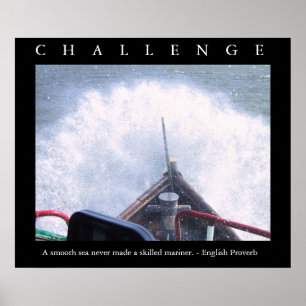 CHALLENGE - Poster motivationnel en BATEAU avec de