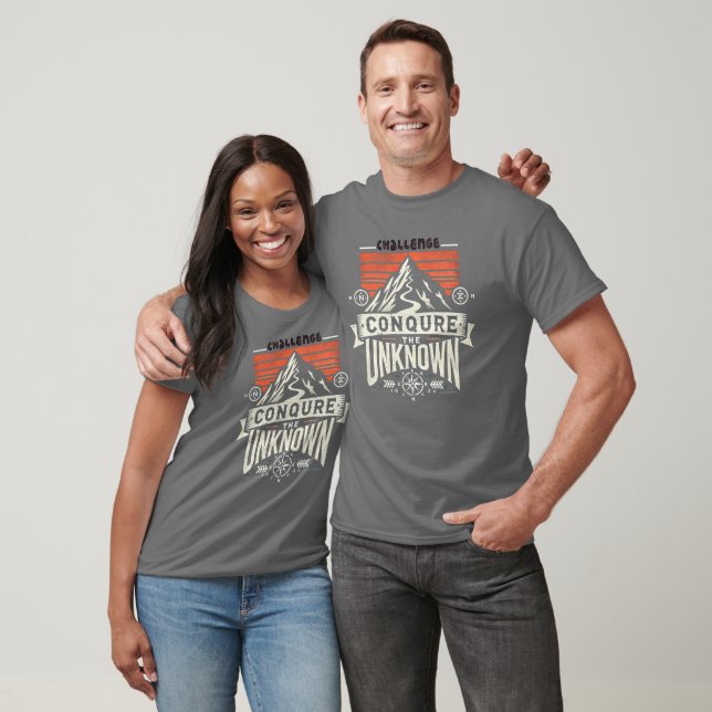 "Challenge T-Shirt : Conquérir l'inconnu" (Unisexe)