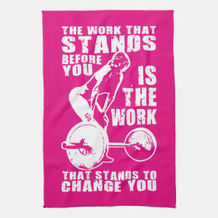 CHALLENGE - Women's Workout Motivational Kitchen Towel