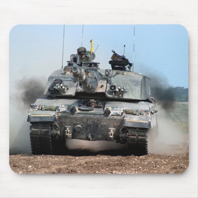 Challenger 2 Main Battle Tank (MBT) British Army Mouse Pad (Front)