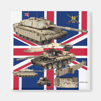 Challenger 2 tank photo print magnet