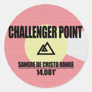 Challenger Point Classic Round Sticker