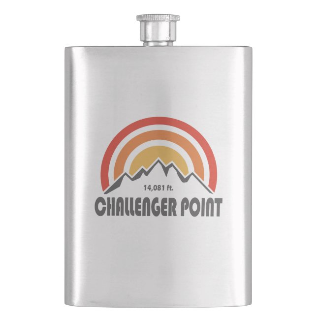 Challenger Point Hip Flask (Front)