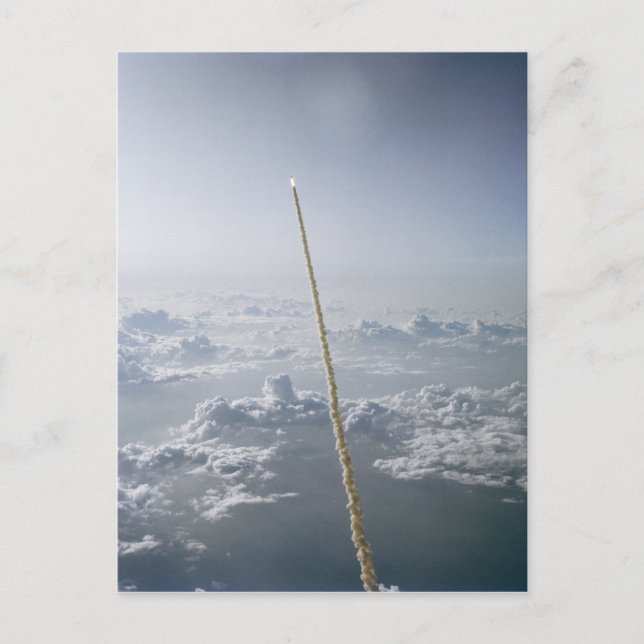 Challenger Space Shuttle Launch Cape Canaveral Postcard (Front)