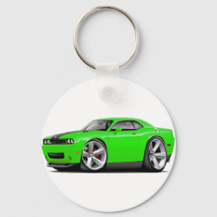 Challenger SRT8 Lime-Black Car Keychain