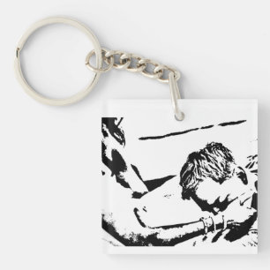 Challengers Art and Tashi Clear (Mid) Keychain