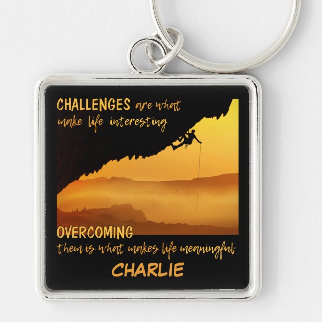 CHALLENGES custom name key chain (Front)
