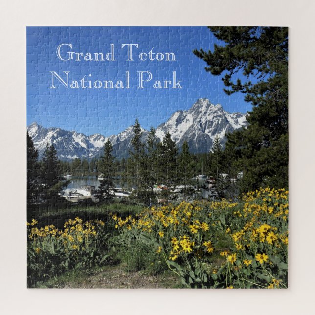 Challenging Grand Teton National Park Jigsaw Puzzl Jigsaw Puzzle (Vertical)