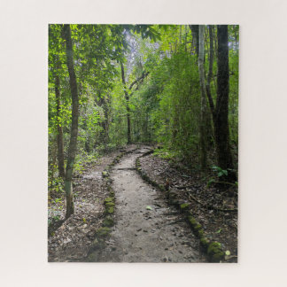 Challenging walk through Guatemalan rain forest Jigsaw Puzzle