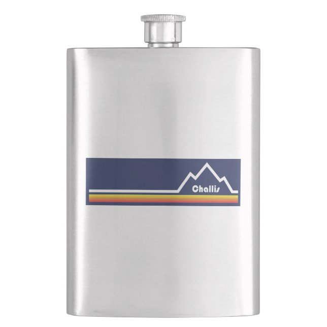 Challis Idaho Hip Flask (Front)