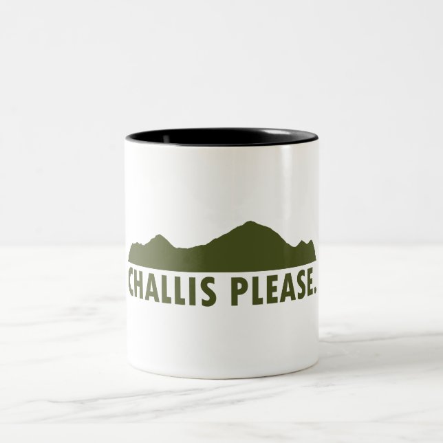 Challis Idaho Please Two-Tone Coffee Mug (Center)
