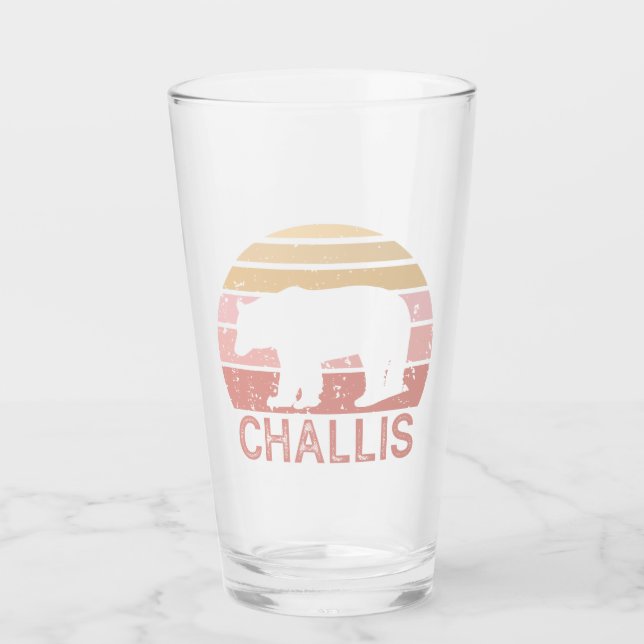 Challis Idaho Retro Bear Glass (Front)