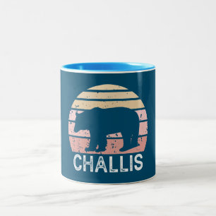 Challis Idaho Retro Bear Two-Tone Coffee Mug