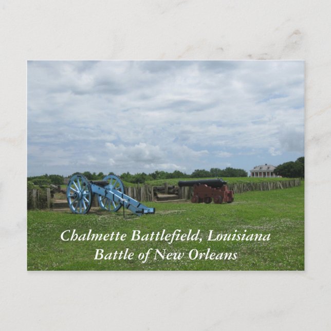 Chalmette Battlefield Postcard (Front)