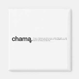 Chama Black and White Magnet