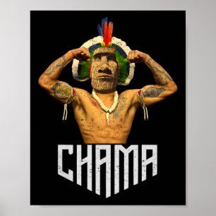 Chama Paotan Mma Fan Jjb Boxing Muay Thai Kickboxi Poster