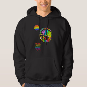 Chamaleon Watercolor Pride  Vibrant Rainbow Design Hoodie