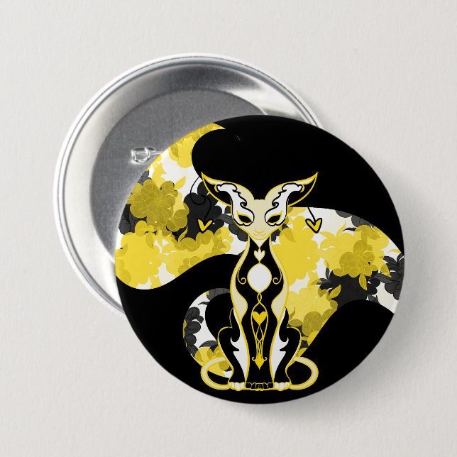 Chamalion 3 Inch Round Button (Front & Back)