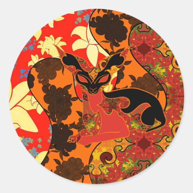 Chamalion Classic Round Sticker (Front)