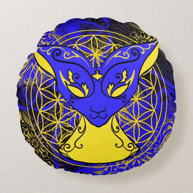 Chamalion Jovi Round Pillow (Front)