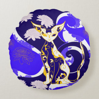 Chamalion round pillow