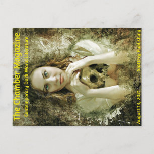 Chamber Magazine Girl with Skull Postcard
