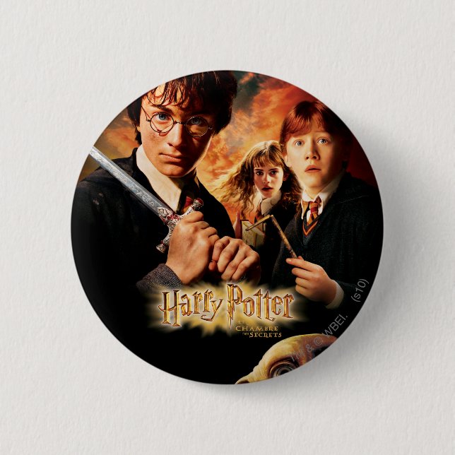 Chamber of Secrets - French 2 Inch Round Button (Front)