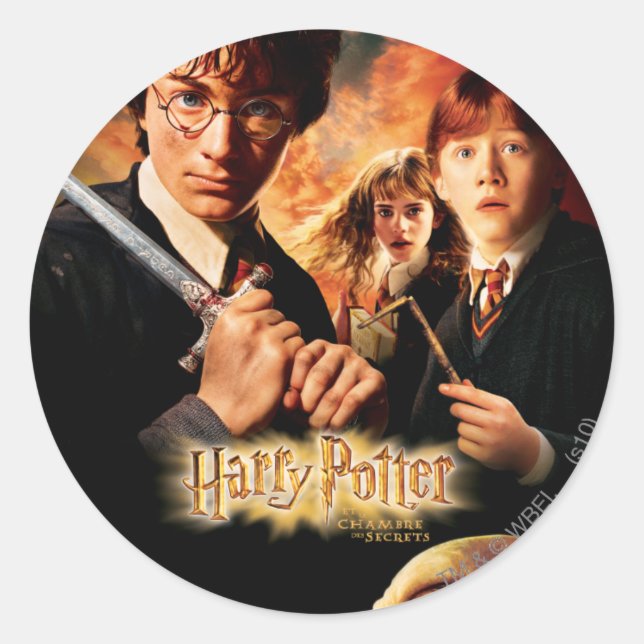 Chamber of Secrets - French Classic Round Sticker (Front)