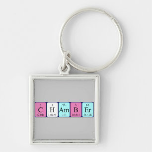 Chamber periodic table keyring