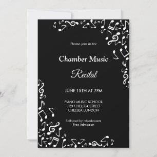 Chamber Recital Concert Classical Music Invitation
