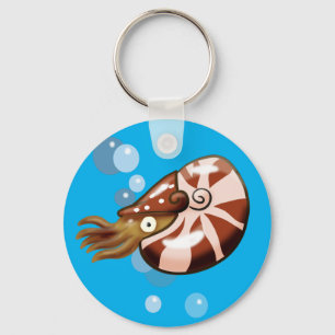 Chambered Nautilus Keychain
