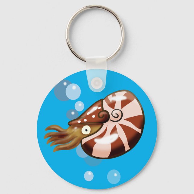 Chambered Nautilus Keychain (Front)