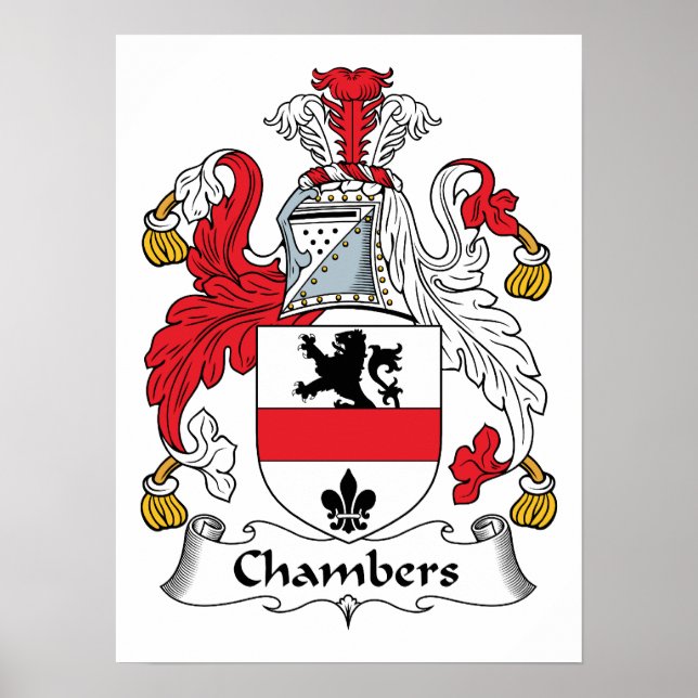 Chambers Family Crest Poster (Front)