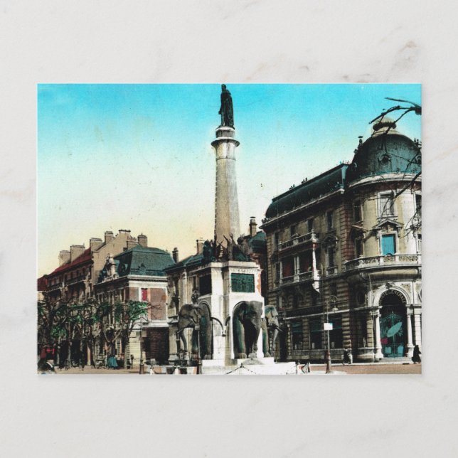 Chambery, Fountain of the Elephants Postcard (Front)