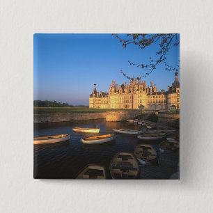 Chambord Chateau, Loire Valley, Loir-et-Cher, 2 Inch Square Button