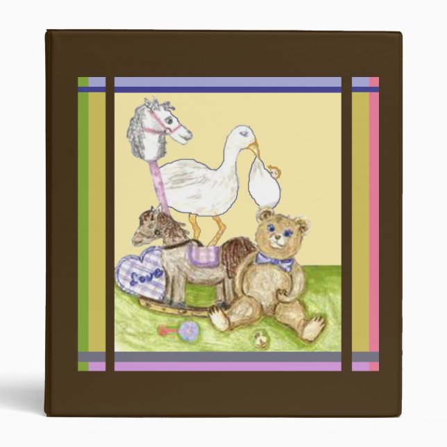 chambre bébé plein de jouets de pépinière classeur (Devant)