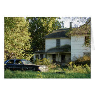 Chambre et voiture abandonnées