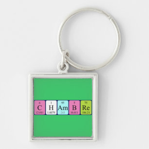 Chambre periodic table keyring