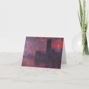Chambres de Monet du Parlement à la carte de note
