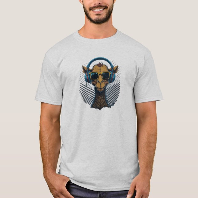 Chameau avec lunettes de soleil T-shirt (Devant)