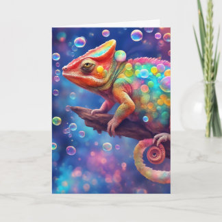 Chameleon 2 bubbles card