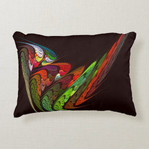 Chameleon Abstract Art Accent Pillow