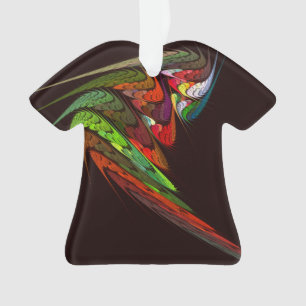 Chameleon Abstract Art Acrylic Shirt Ornament