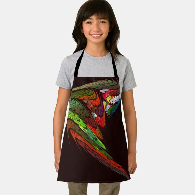 Chameleon Abstract Art Apron (Insitu)