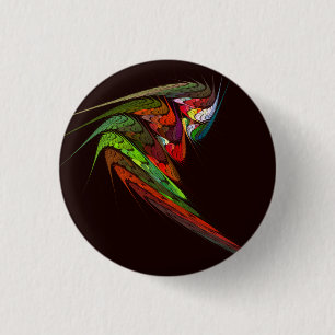 Chameleon Abstract Art Button (round)