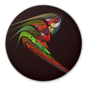 Chameleon Abstract Art Ceramic Knob