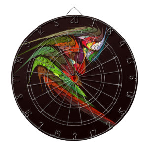 Chameleon Abstract Art Dartboard